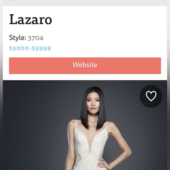 LAZARO #3704 WEDDING DRESS - Picture 4 of 7